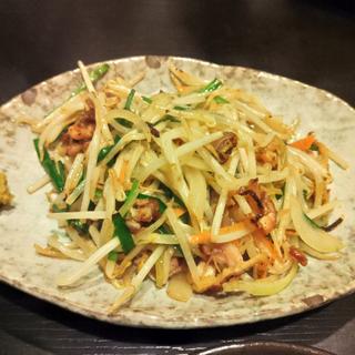 地鶏のもやし炒め(たらくや)