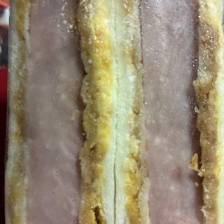 厚切りハムカツサンド(セイコーマート つぼた店)