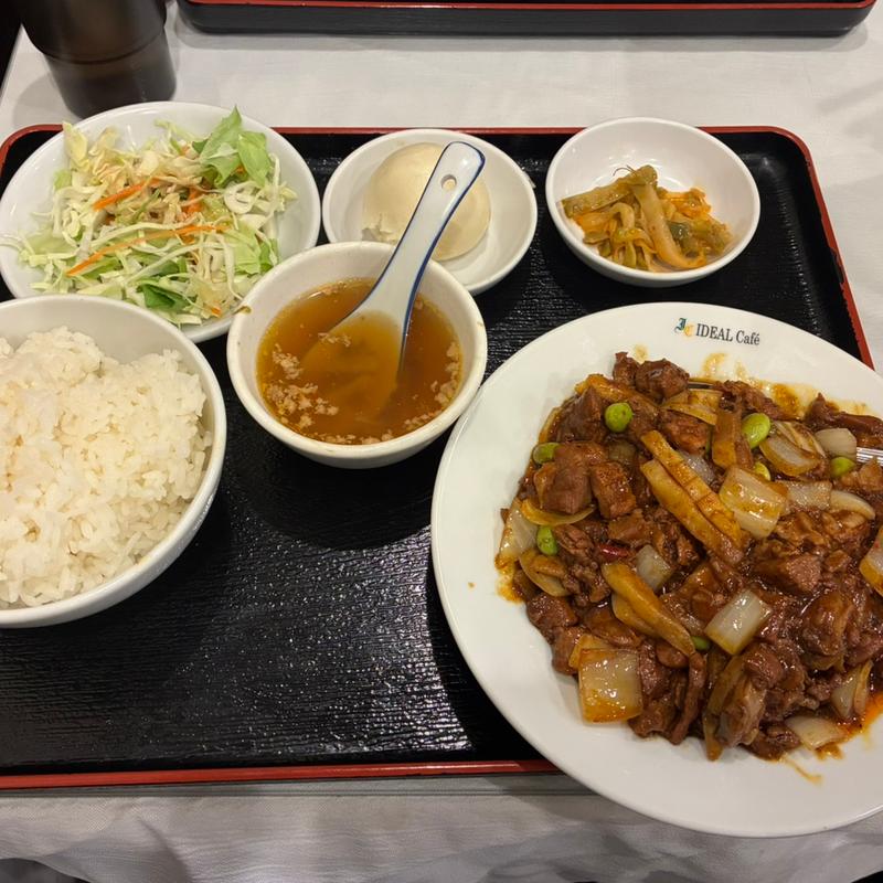 豚切川辺川間炒(新世界上海料理)