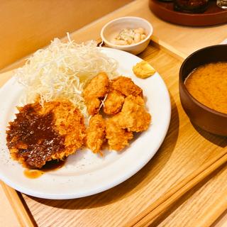 メンチカツ&一口カツ定食