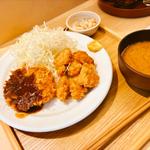 メンチカツ&一口カツ定食