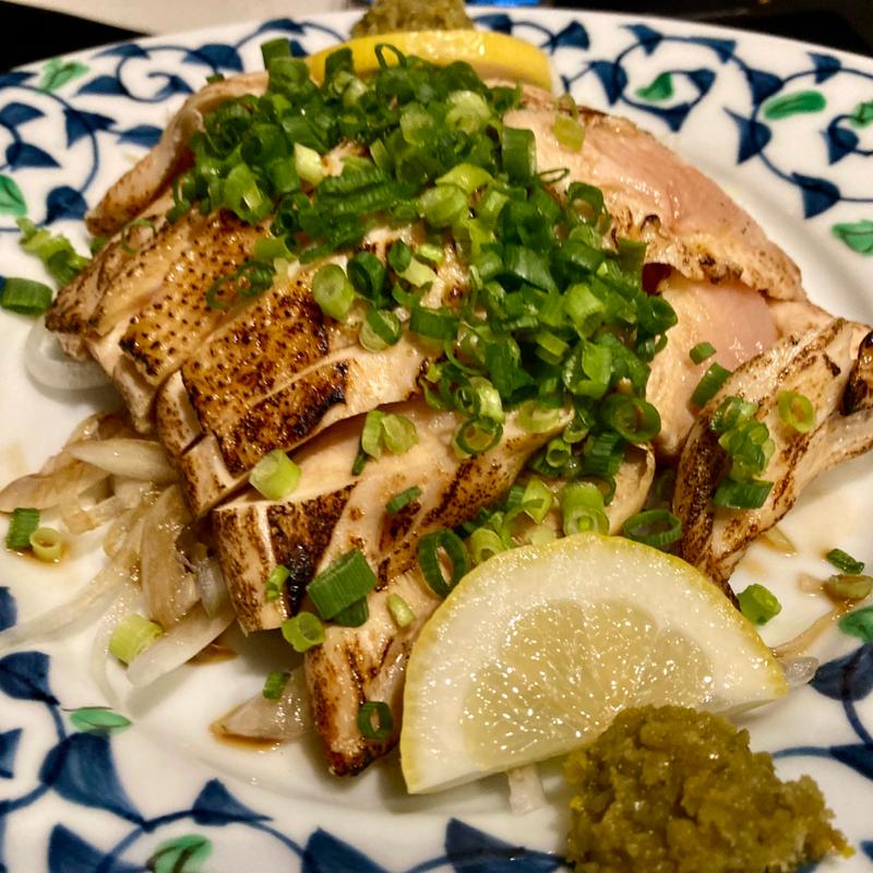 地鶏のたたき(もつ鍋 やましょう人形町店)