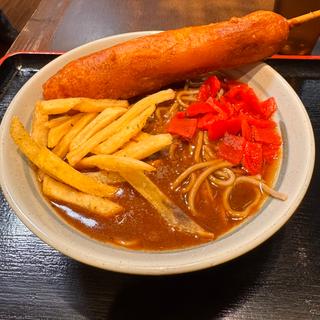 魚ソ天カレーそば(めとろ庵 新木場店 )