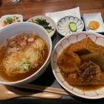 生姜あんかけ煮麺定食(おでん5品)