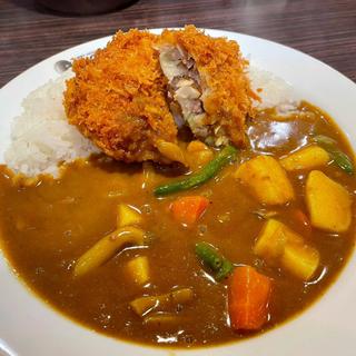 キャベツメンチカツカレー 野菜