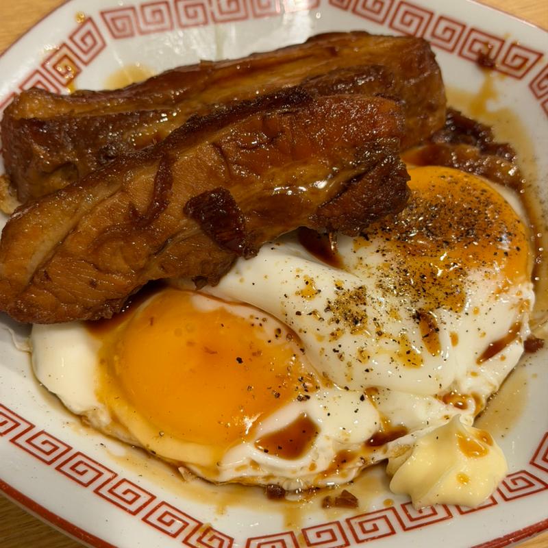 チャーシューエッグ定食(Heart Restaurant 安ざわ家 練馬店)
