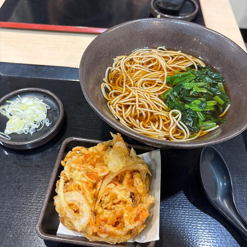 桜えびのかきあげそば(ゆで太郎 もつ次郎 北本深井店)