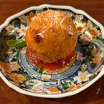 3種のチーズリゾットでライスコロッケ