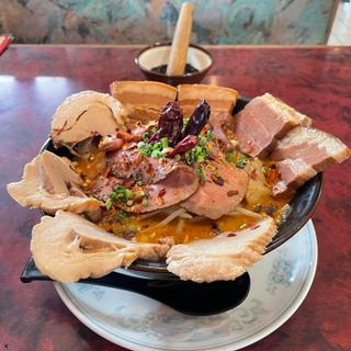 超肉食系担担麺 大辛x3(ロケ弁当&中国食堂シャオ)