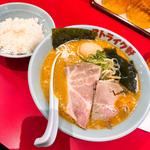 カーブ(味噌ラーメン)+ライスセット(ストライク軒 中之島フェスティバルプラザ店)