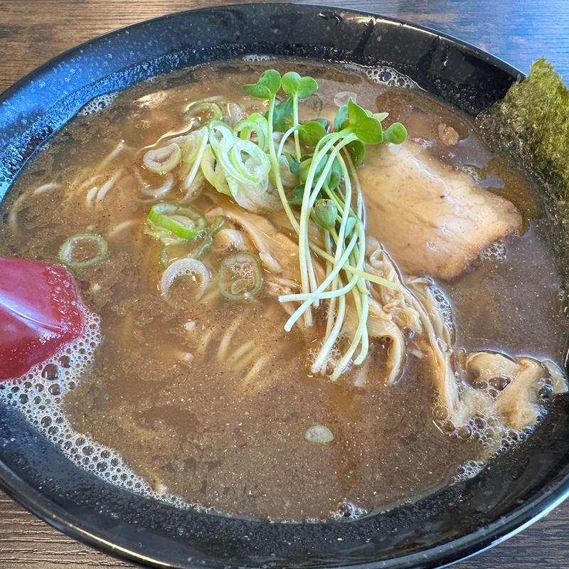 和風らーめん(醤油味魚粉入り)(らーめん餃子専門　こむさし)