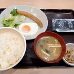 ソーセージエッグ定食