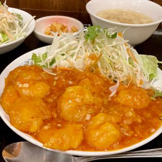 エビチリランチ(銀杏園 四川料理)