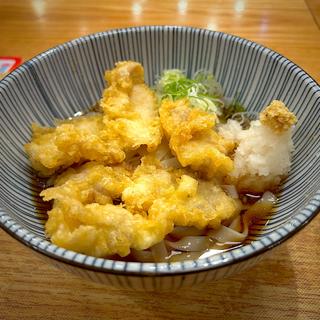 自家製うどんの鶏天ぶっかけ