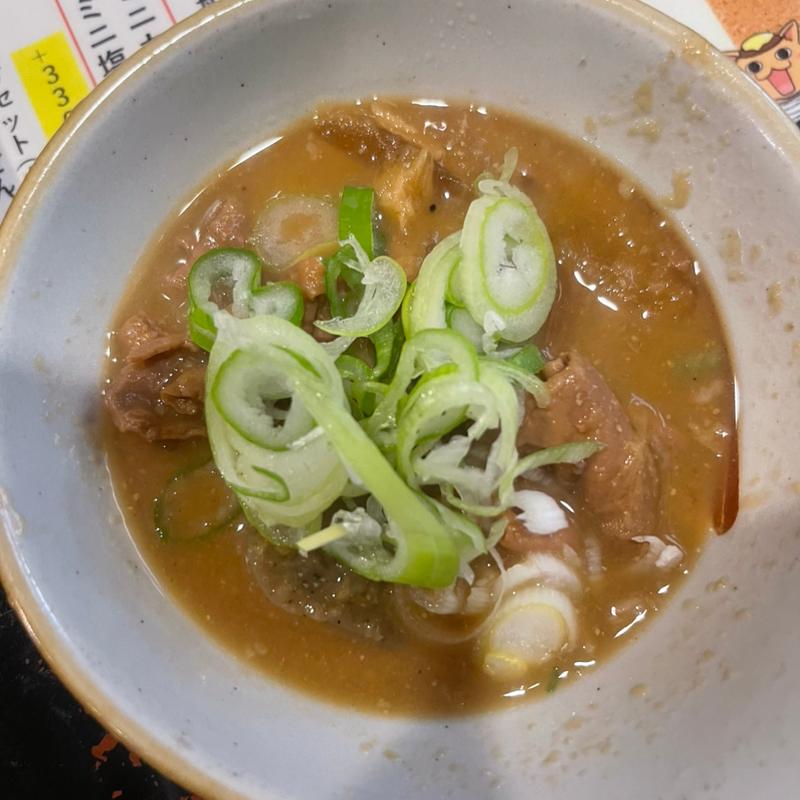 モツ煮(武州うどんあかね&みどりダイニング)