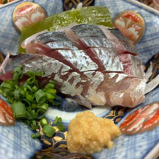 マアジ造り(海鮮立呑 活魚パラダイス)