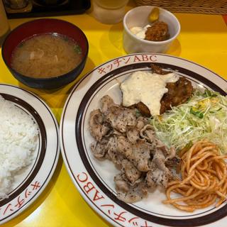 チキン南蛮タルタルBセット カキフライ