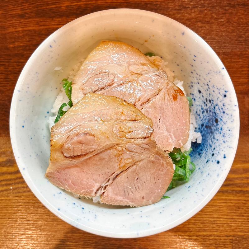 豚炙り九条ねぎ醤油めし(yagu-noodle)