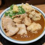 スタミナ豚カレーうどん(常盤町うどん 頑陣別邸)