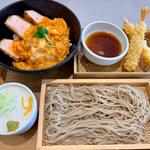 十割り蕎麦カツ丼セット＋海老天