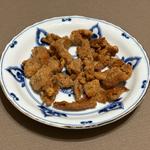 若鳥皮の唐揚げ