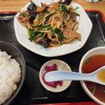 レバニラ炒め定食(福しん　水天宮前T-CAT店)