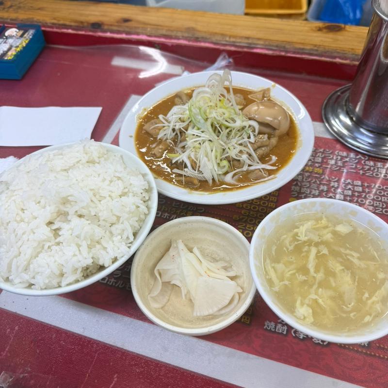 モツ煮(並　定食(とん平食堂 )
