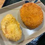 とり天（190）+コロッケ（160）(はなまるうどん 滋賀東草津店 )