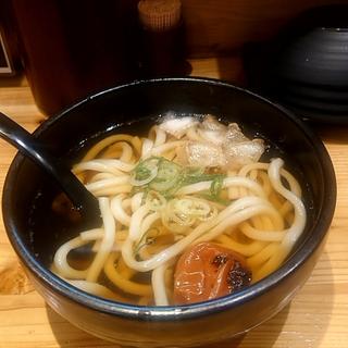 梅干しかすうどん(かすうどん総本家たいちゃん)