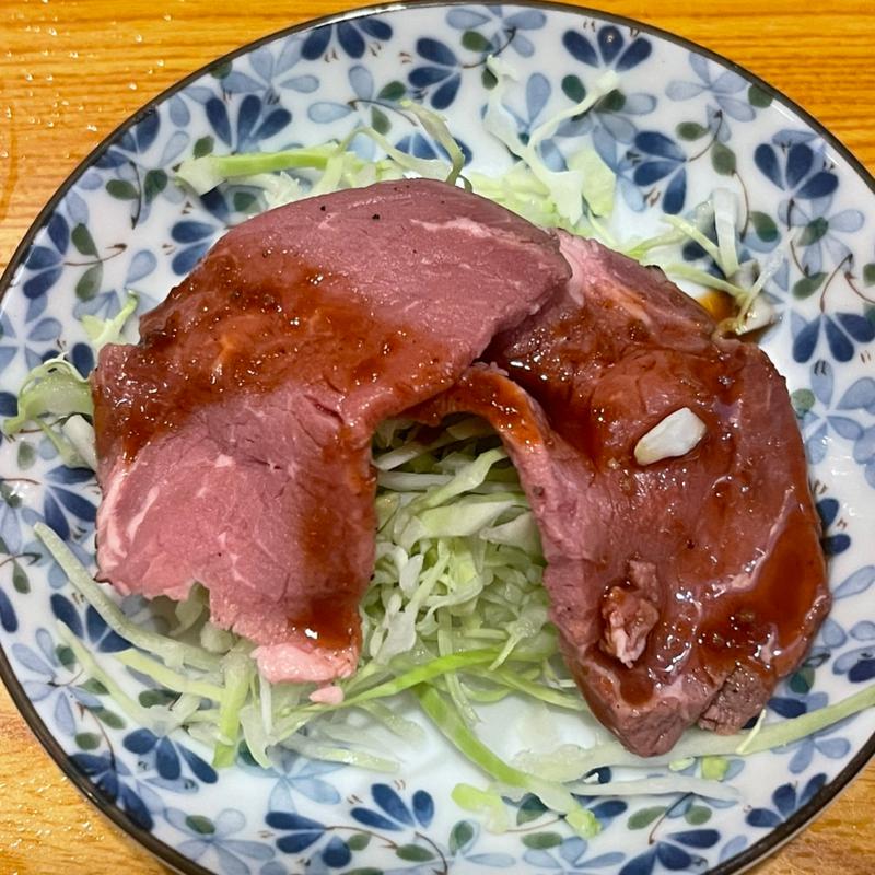 お通し　ローストビーフ(武州うどんあかね&みどりダイニング)