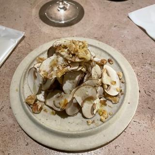 平目のコンカッセ胡桃とマッシュルーム(PRÈS)