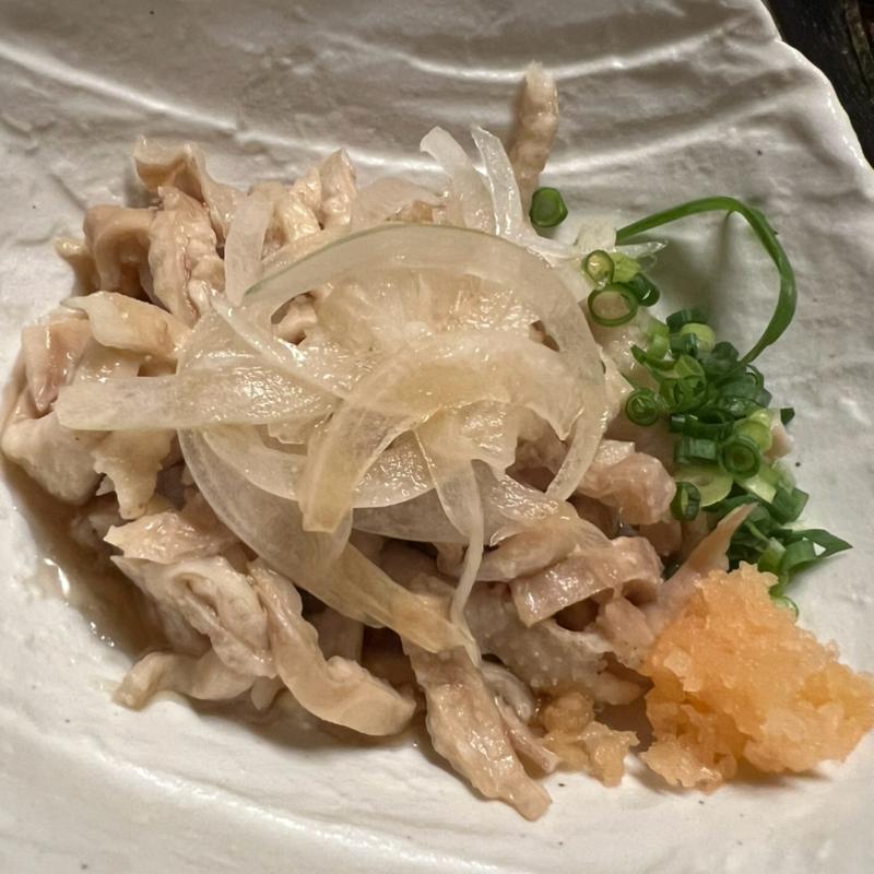 鶏皮ポン酢(水たき料亭 博多華味鳥 祇園店)