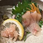 鳥刺し(水たき料亭 博多華味鳥 祇園店)