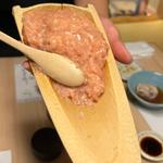 鶏つくね(水たき料亭 博多華味鳥 祇園店)