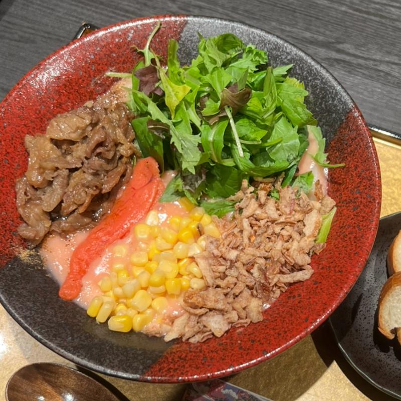 和牛明太うどん　和牛W(和牛めんたい 神楽(かぐら))