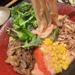 和牛明太うどん　和牛W(和牛めんたい 神楽(かぐら))