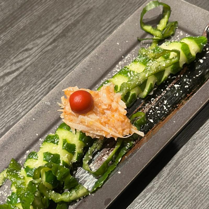 胡瓜の浅漬け梅水晶(和牛めんたい 神楽(かぐら))