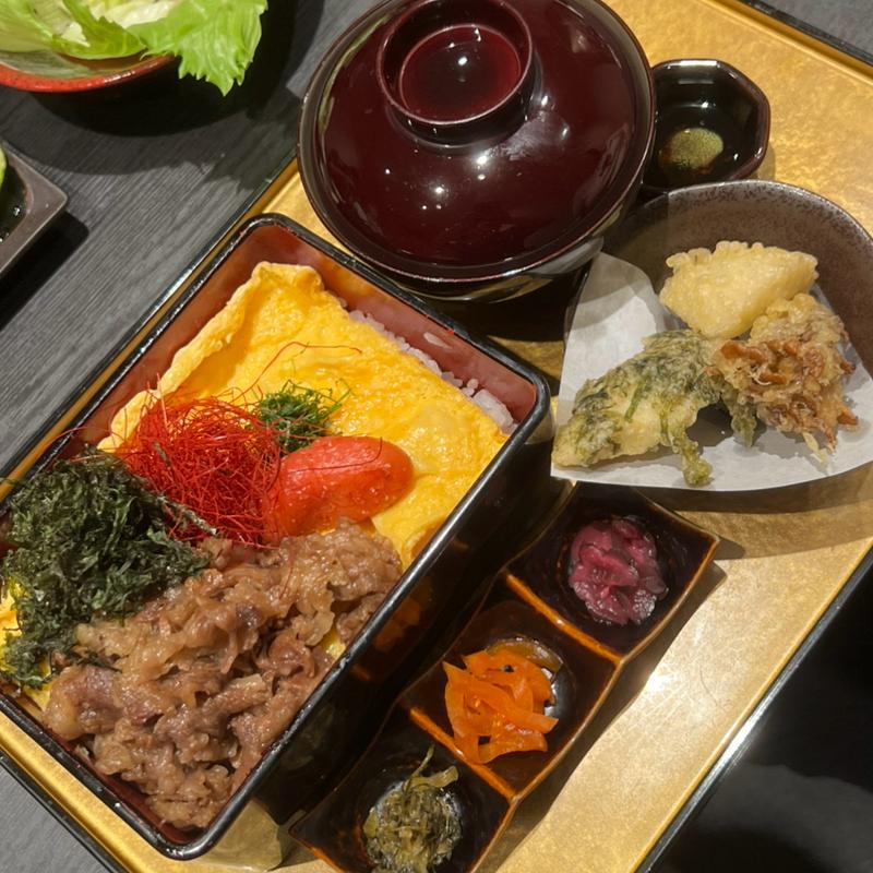 和牛めんたい御膳＋和牛増しセット(和牛めんたい 神楽(かぐら))