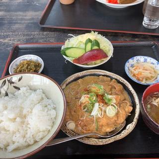 もつ煮定食大盛り(とら食堂（長野県須坂市） )