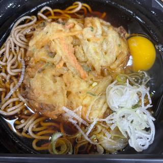 かき揚げ天玉そば