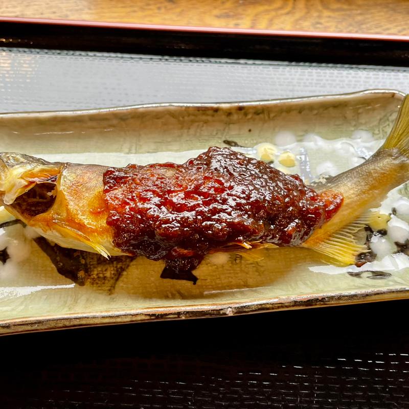 あゆ田楽焼き(ヤナ茶屋もがみ )