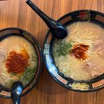 天然豚骨ラーメン　食べ比べ(一蘭 一蘭の森店 )