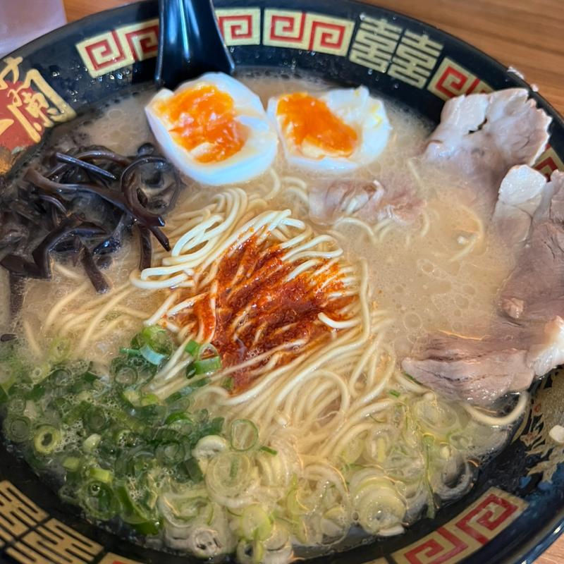 天然豚骨ラーメン　フルトッピング(一蘭 一蘭の森店 )