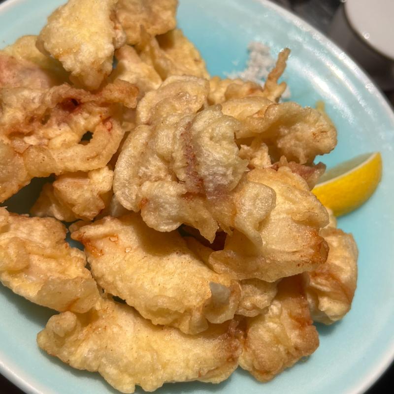 イカゲソ天ぷら(博多もつ鍋 前田屋 総本店)