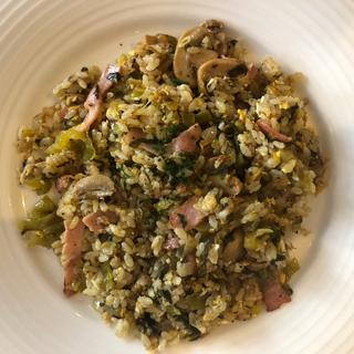 高菜漬けのピラフ