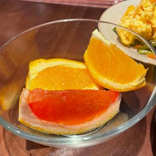 キクラゲと玉子と豚肉炒め定食