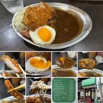 カツカレーに目玉焼きウインナー(キッチン南海 高円寺店)