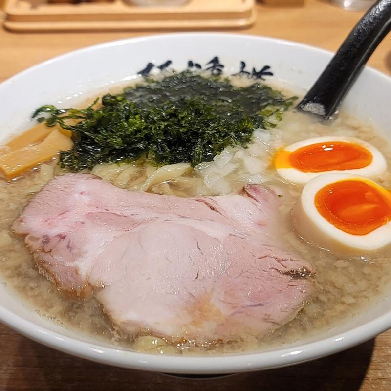 味玉背脂煮干ラーメン(麺 鍾馗)