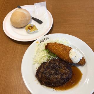 ハンバーグ&白身魚フライ（日替りランチ）