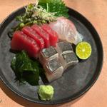 刺身三点盛り